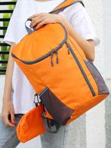 1 Stück tragbarer multifunktionaler Sportrucksack, faltbarer leichter wasserdichter Nylonaufbewahrungsbeutel für Männer Outdoor Camping Wandern Reisen