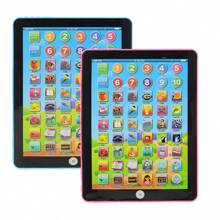 1 Stück Kinder Mini Tablet Lernmaschine - Englische Frühbildung Touchscreen Leser, Geschenk für Kinder Geburtstag! Vermittelt Buchstaben, Zahlen, Wörter, Musik, Mathe, interaktives Spielzeug für frühe Entwicklung, zufällige Farbe des Batteriefachdeckels