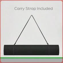 Performance Yoga Mat, Made Of TPE, 23.5"X 68"X 6MM Thick, Black - 黑色 - 查看 4