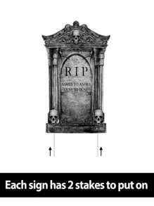 6 pezzi Decorazioni per tombe di Ognissanti con picchetti - perfette per cimitero all'aperto e decorazioni da prato