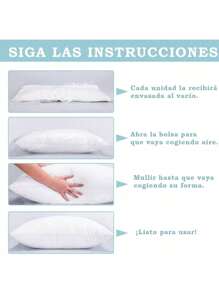 Rellenos de almohada decorativos, 1, 2, 4 o 6 piezas de almohadas de fibra, almohadas para exteriores, relleno suave y esponjoso, decoración del hogar para cama, sofá, dormitorio, coche, viajes, varios tamaños: 30 x 50, 40 x 40, 45 x 45, 40 x 60, 50 x 50, 60 x 60, 50 x 70 cm
