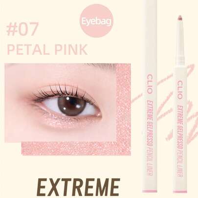 Clio K-Beauty EXTREME GELPRESSO 眼线笔，3mm 胶水/凝胶眼线笔，眼线笔/眼袋笔/眼下笔，色彩浓郁，色素沉着丰富，顺滑乳霜质地，持久耐用，哑光效果，防水防汗，日常彩妆，韩妆