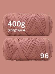 1/2 piezas Hilo de camiseta premium - 200g/pieza Hilo elástico de alta calidad, hilo de poliéster suave y elástico para proyectos de ganchillo vibrantes, ideal para decoración del hogar, manualidades DIY como tejido DIY, proyectos de ganchillo, bolsos tejidos a mano, cestas, mantas, alfombras, zapatos, pantuflas, cojines y muñecas, hilo multicolor | Hilo de poliéster | Hilo acrílico | Accesorios de tejido