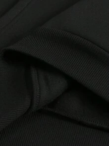 Customized Men's Zip-Up Hooded Long Sleeve Jacket, Customize Your Text / Highlight "My Style, My Choice", Fall - Black - View 8