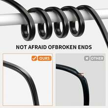 1 Piece 12-14-16-18 AWG Dual Core PVC Wire, 12V Low Voltage/Copper Clad Aluminum(CCA)/Flexible/Dual Core, Suitable For Automotive, LED Strips, Lighting Fixtures, Boats, Etc. - Black - View 5