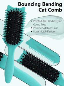 卷发刷，卷发刷，卷发定型刷，最佳卷发定型刷，用于梳理和定型的野猪鬃毛发刷，减少拉扯和卷发分离，打造清晰的卷发，由 Candybrush 设计 - 彩色 - 查看 6