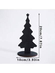 1pc/3pcs Black Wooden Christmas Tree Decor, Rustic Style Black Wooden Pine Tree Desktop Ornament, Vintage Forest Pine Tree Decoration, Christmas Scene Decor, Christmas Gift, Holiday Party Decor, Holiday Party Scene Prop, Home, Desk, Dorm Decor, Gift For Friends, Home Decor, Christmas Decoration, Room Decor, Winter Christmas Decor, Christmas Home Gift, Christmas Decoration