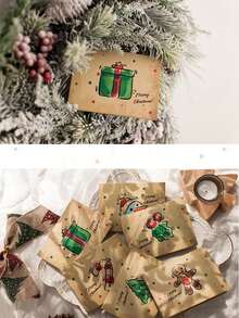 6pcsThis Retro Christmas Card Set Is Perfect For Business Declarations And Christmas Eve. The Simple And Fresh Greeting Cards Are Ideal For Giving As Gifts During Christmas Home Decor Christmas Decorations Room Decor Winter