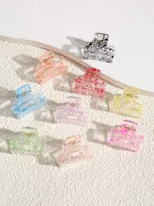 15/20/30件迷你方形爪夹，彩色小发夹，适用于刘海，发夹发饰女士发夹女士发夹优雅发夹秋季配饰