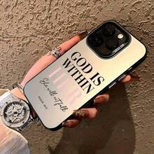 Una funda para teléfono con un versículo bíblico sobre Dios e Jesús Cristo, compatible con Apple para iPhone 16, 15, 14, 13, 12, 11 Pro Max, así como para iPhone XS, XR, X, 8, 7 Plus.Perfecto para regalos de Halloween, Navidad, Año Nuevo y Nochebuena para familiares, novias y seres queridos. - Estilo 1 (1 pieza) - Ver 2