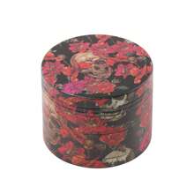 JBNG 2 Inch/50mm Skull Shaped Metal Herb Grinder, Garden Themed