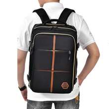 Cabin Flight Bag Backpack 42*28*21cm Travel Rucksack Overnight Carry On Luggage - Black - View 4