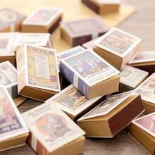 Nostalgic Style Small Notebook, Mini Die Cast Notebook, Tear Portable Retro Memo