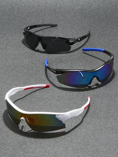 3 件套男士运动眼镜，户外骑行眼镜，山地自行车眼镜，徒步运动眼镜，适合所有季节