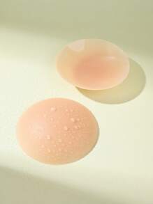 1 Pair Plus Size Silicone Invisible Nipple Covers Pasties For Party Events - Khaki - View 8