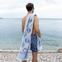 Made In Turkey Peshtemal Beach Towel – Lightweight Turkish Towel – 100x180 Cm – Soft, Quick Dry, Compact – For Beach, Bath, Spa & Everyday Use - Baby Blue - View 4