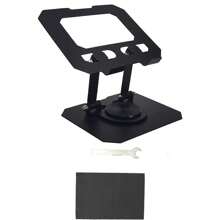 1 件可调节笔记本电脑支架金属可折叠笔记本电脑便携式笔记本电脑铝合金电脑支架通风散热笔记本电脑支架兼容 10-15.6 英寸笔记本电脑