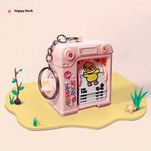 1pc 2025 New Flip Animation Toy, Dancing Wiggle Flip Book Cartoon Animation Keychain Backpack Pendant, Birthday Gift, Christmas Gift, Halloween Gift, Perfect Gift