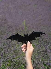 1pc Halloween Bat Key Hook - Gothic Vampire Wall-Mounted Jewelry Organizer & Decor, Wood With Multiple Hooks For Necklaces, Keys, Gothic Home Decor, Easy Installation, Halloween Decorations, Key Holder, Spooky Decor, Construction, Wall Decor, Accessory Storage(Without Lanyard) - Multicolor - View 4