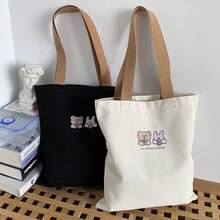 Women Top Handle Bags - [幸運草]黑色 - 查看 5