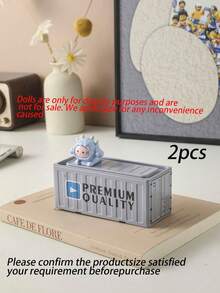 1pc Mini Metal Container Storage Box, Vintage Industrial Style Iron Tin Model Desktop Decor, Prop For Photoshoot, Desktop Office Supply Storage, Small Item Organizer, Great For Mother's Day, Father's Day, Thanksgiving, Christmas, New Year Gift - Multicolor - View 21