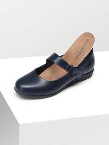 Women's Flats Arch Support Comfortable Casual Ballet Mary Business Office For Women Dressy And Work Ankle Strap Dress Flats Shoes - 藍色 - 查看 8