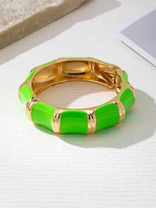 1 chiếc vòng tay thắt nút tre hình học bất đối xứng tối giản dành cho nữ, thiết kế độc đáo, nhiều màu sắc để đeo hàng ngày/lễ hội/tiệc tùng - Vòng tay tre - Xem 7