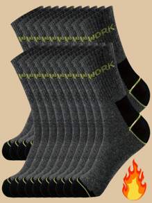 5 双男士吸湿排汗防臭中筒袜，低帮踝袜，适合工作，四季皆宜 - 彩色 - 查看 3