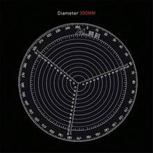 300mm /11.8inch Round Center Finder Wood Turners Lathe Work Acrylic Drawing Circles Diameter