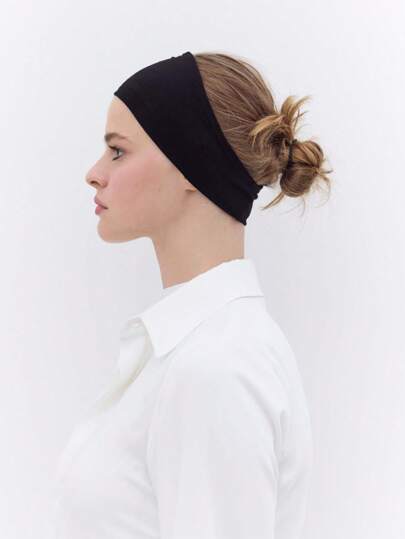 1 pieza Diadema/Gorro de Hijab multiusos de unicolor, suave, transpirable, elástico, absorbente y antideslizante, de estilo clásico de Oriente Medio/Árabe/Turco, adecuado para deportes, yoga, maquillaje y uso diario