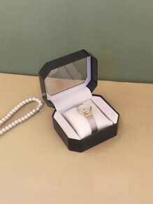 1 件八角形 1 槽手表盒，简约女士珠宝盒收纳整理器旅行必需品返校宿舍收纳秋季装饰