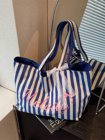 Sac à dos haute capacité pour la rentrée scolaire, style coréen, minimaliste casual, léger, patchwork à carreaux contrastés, imprimé lettres, design multi-poches, convient aux étudiantes, jeunes femmes, bureau, école, voyage, shopping, sorties. Livré avec une écharpe.