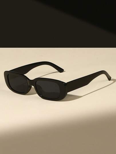 1 Pair Unisex Fashionable Outdoor Sports Fashion Glasses, Small Oval Frame