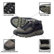 Skechers 休闲运动鞋轻便缓震男式日常健身户外徒步鞋 237622-OLBK - 橄欖色/黑色 - 查看 6