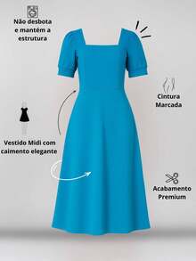Milimetrica Women Dresses - Cadet Blue - View 8