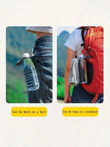 1 Stück Wasserflaschen-Aufhänge-Schnalle, geeignet für Ausflüge, Wandern, Camping, um die Hände frei zu haben