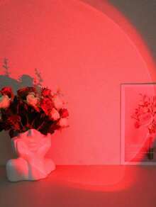 Sunset Projection Lamp - USB Powered Color Changing LED Sunset Night Light, 7 Color Breathing Modes, 360° Rainbow Ambient Mood Lighting For Bedroom, Home Decor, Christmas, Parties, Relaxation, And Meditation