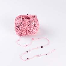 1pc 50g Sequin Thread, Wiring Bead, Fancy Yarn, DIY Bead Yarn, Handmade Size, Color Patch, Size Sequin - Multicolor - View 6