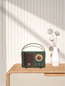 复古无线扬声器迷你便携式多功能低音炮户外小型音响礼物 - 彩色 - 查看 16