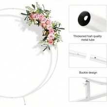Large Arch Door Wedding Metal Frame Party Backdrop Stand Balloon Flower Rack - 白色 - 查看 5