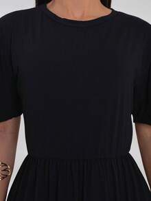 Milimetrica Comfortable Mesh Midi Dress Luxury Modest Fashion Evangelical - màu đen - Xem 2