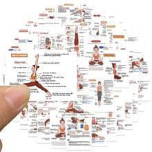 41 件瑜伽姿势分析教学贴纸瑜伽姿势贴花适用于笔记本电脑水瓶电脑手机剪贴簿日记女士女孩圣诞派对用品礼物学校奖励装饰 - 粉色 - 查看 5