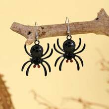 Halloween Earrings Scary Funny Skull Spider Pumpkin Ghost Black Cat Halloween Stud Earrings Jewelry