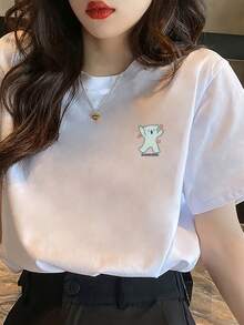 Women T-Shirts - 白色 - 查看 1