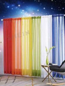 1 tấm rèm vải tuyn 100cm*200cm màu vàng/xanh lá/trắng/đỏ/cam/xanh nước biển, rèm voan mỏng trang trí tiệc, lễ hội, trang trí sinh nhật, sử dụng hàng ngày, nhiều màu sắc - Nhiều màu - Xem 4