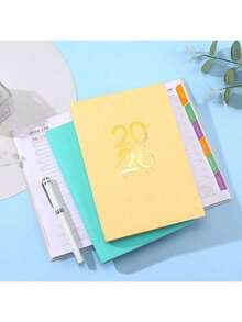 2026 Planner, 365 Days Daily Agenda Notebook, 1pc - 200 Sheets/400 Pages A5, Time Management Journal In English, Spanish, Portuguese