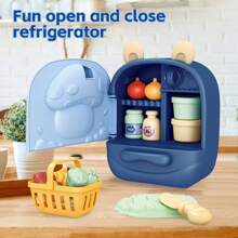 Miniatur-Küchengeräte-Set Spielzeug, inklusive Kühlschrank, Waschmaschine und verschiedenes Küchengeschirr für Kinder, simuliert realistische Alltagsszenarien