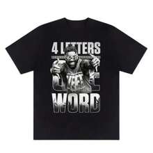 Four Letters One Word Jey Uso Yeet Fan Unisex T-Shirt - Perfect,Crewneck,Casual,Ideal Everyday Wear, Tropical Men's Gifts Unisex Short-Sleeved Top - 黑色 - 查看 1