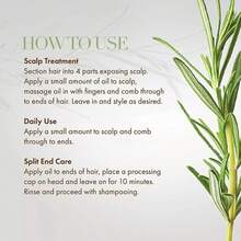 Rosemary Mint Hair Oil, Rosemary Mint Scalp & Hair Strengthening Oil Model, Aceite Esencial de Romero Orgánico, Nutre el Cabelludo, Elimina el Cabello Seco, Aceite de Romero para el Cabello - Amarillo Mostaza - Ver 3