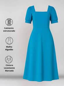 Milimetrica Women Dresses - Cadet Blue - View 7